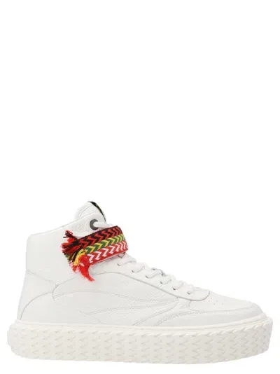 Lanvin High-top Leather Sneakers In White