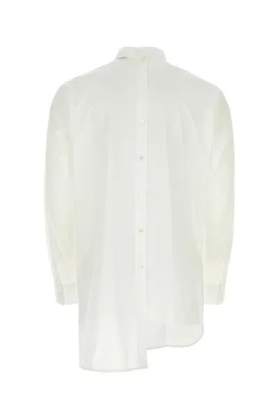 Lanvin White Poplin Shirt In Opticwhite