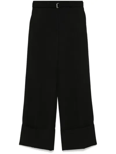 Lanvin Wool Trousers In Black