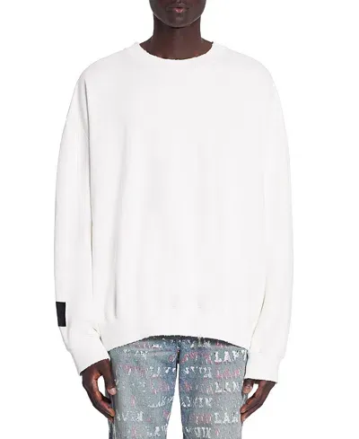 Lanvin Logo-print Cotton Sweatshirt In White Mustang