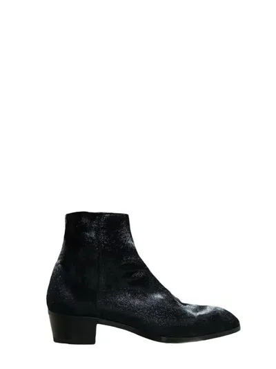 Lardini Black Leather Ankle Boot