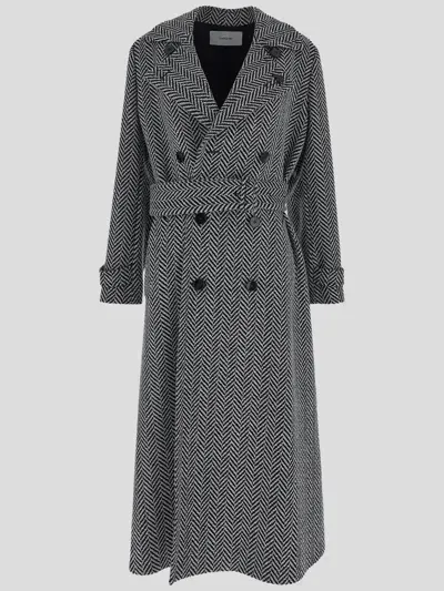 Lardini Coat Woman In Black