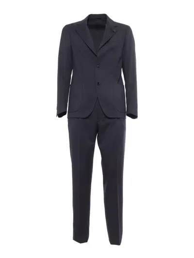 Lardini Easy Wear Drop 7 Reg Man Suit In Multicolor