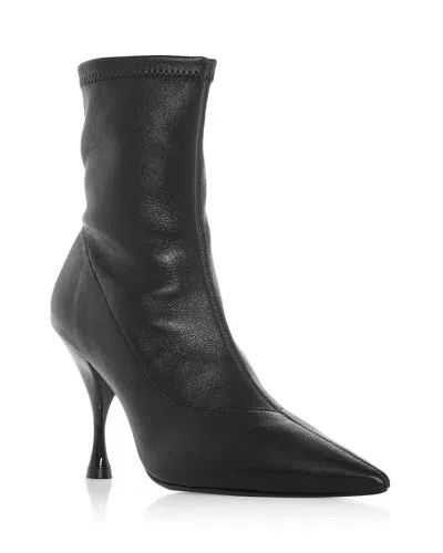 Larroude Larroudé Mini Georgia Pointed Toe Bootie In Black