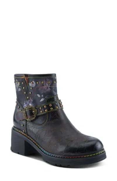 L'artiste By Spring Step Branchout Platform Bootie In Black Multi