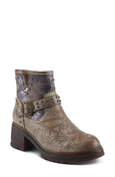 L'artiste By Spring Step Branchout Platform Bootie In Grey Multi