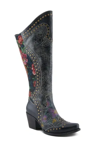 L'artiste By Spring Step Mallorie Knee High Boot In Black