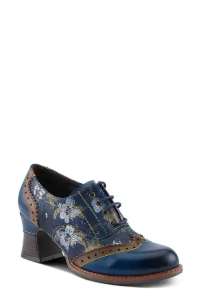 L'artiste By Spring Step Perrine Bootie In Blue Multi