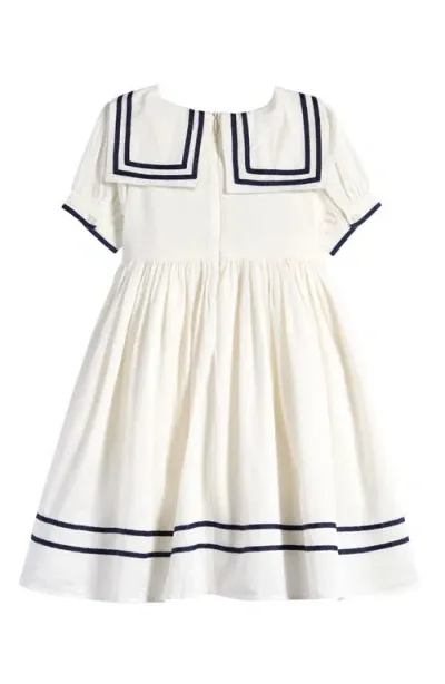 Laura Ashley Kids' Sailor Dress In White