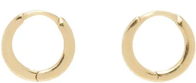 Laura Lombardi Gold Clutch Hoop Earrings