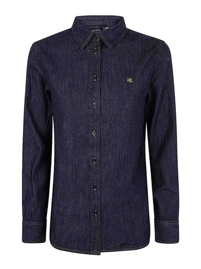 Lauren Ralph Lauren Cotton Shirt In Azul