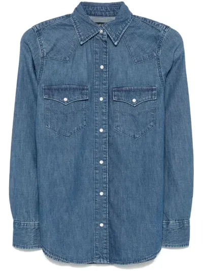 Lauren Ralph Lauren Denim Shirt In Blau