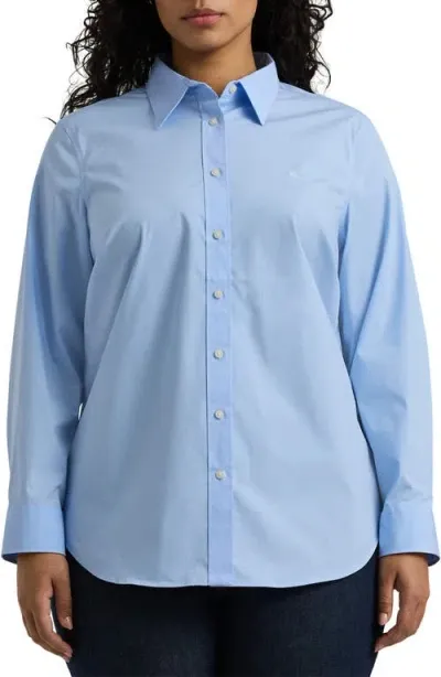 Lauren Ralph Lauren Jamelko No-iron Button-up Shirt In Blue