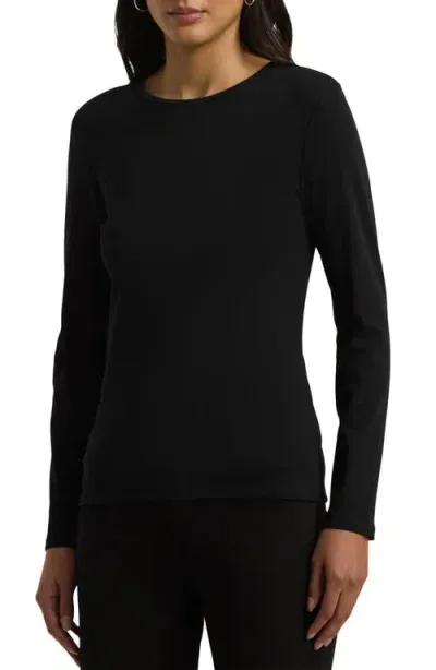 Lauren Ralph Lauren Katharin Refined T-shirt In Polo Black