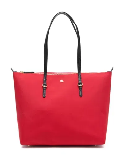 Lauren Ralph Lauren Medium Keaton Tote Bag In 红色