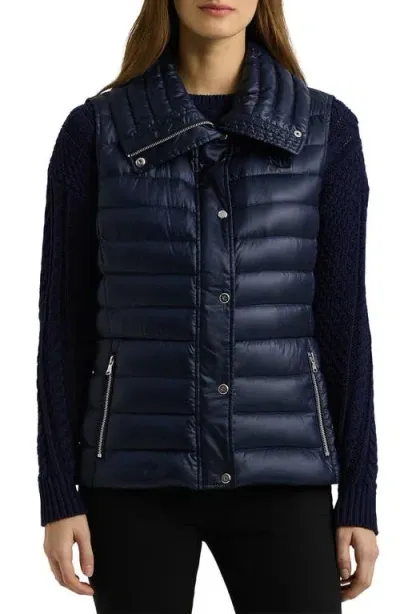 Lauren Ralph Lauren Puffer Vest In Dark Navy