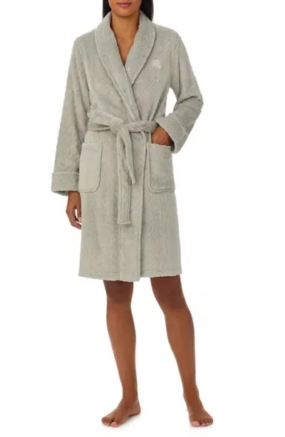 Lauren Ralph Lauren Quilted Robe In Grey