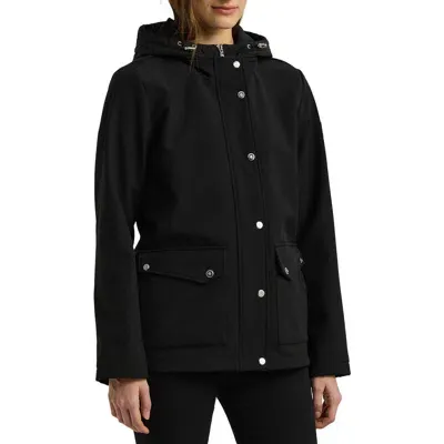 Lauren Ralph Lauren Soft Shell Jacket With Bib Liner In Black