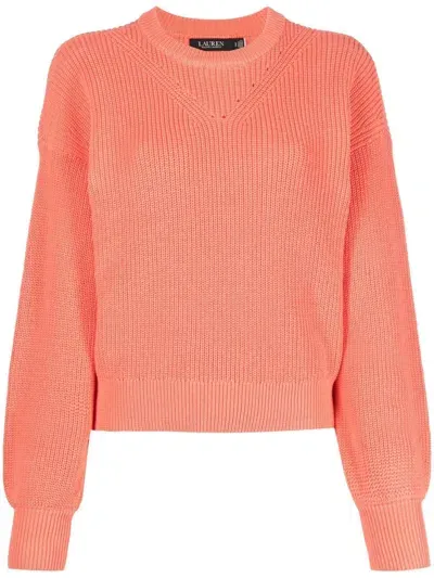 Lauren Ralph Lauren Ulyciana Rib-knit Jumper In Orange