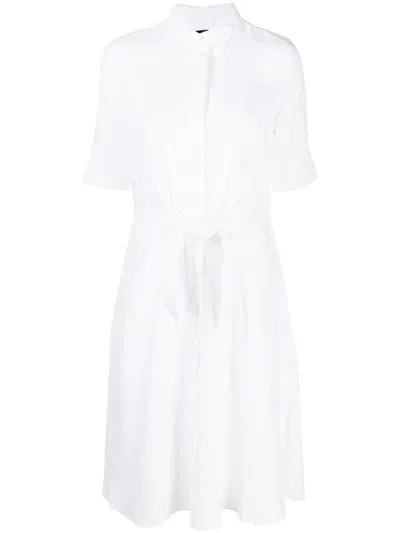 Lauren Ralph Lauren Wakana Crop-sleeve Shirt In White