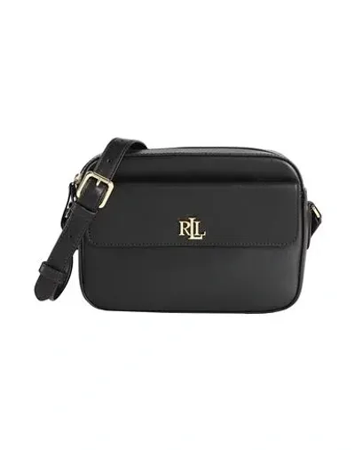 Lauren Ralph Lauren Woman Cross-body Bag Black Size - Cow Leather In Negro