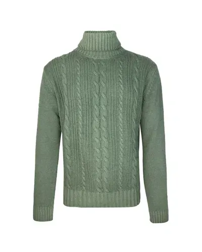 L.b.m 1911 Green Sweater With Braids In 04