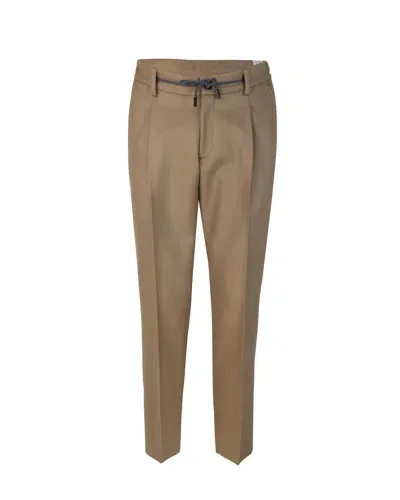 L.b.m 1911 Brown Wool Trousers In 02