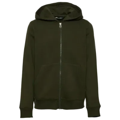 Lckr Boys   Fleece Full-zip In Green