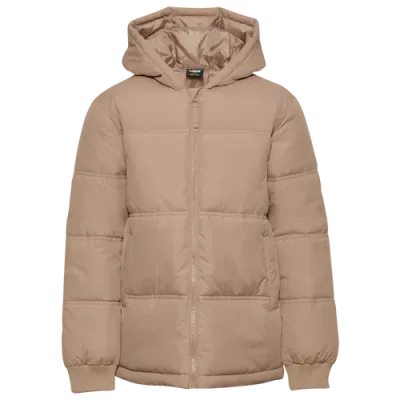 Lckr Boys   Puffer Jacket In Tan/walnut