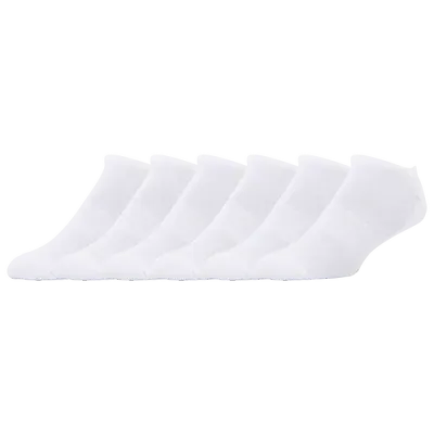 Lckr Mens  6-pack Athletic Half Cushion No Show In White/white