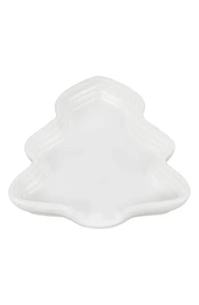 Le Creuset Noël Collection Holiday Tree Spoon Rest In White