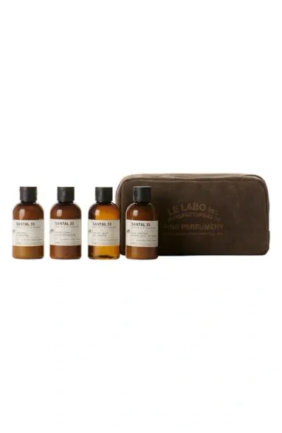 Le Labo Santal 33 Body & Hair Care Travel Set (nordstrom Exclusive) $125 Value In No Color