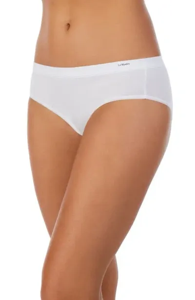 Le Mystere Signature Cotton Hipster Underwear In Coconut