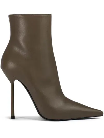 Le Silla 120mm Bella Ankle Boots In Green