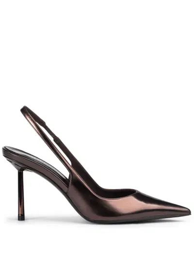 Le Silla 80mm Bella Pumps In Brown