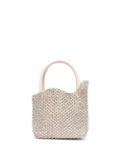 Le Silla Small Ivy Rhinestone-mesh Tote Bag In 金色