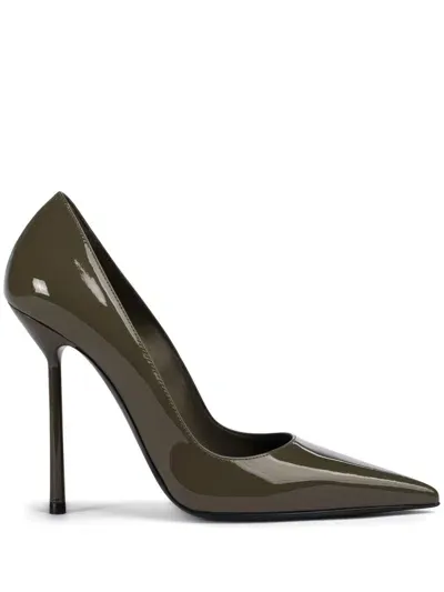 Le Silla Eva 120mm Patent-leather Pumps In Green