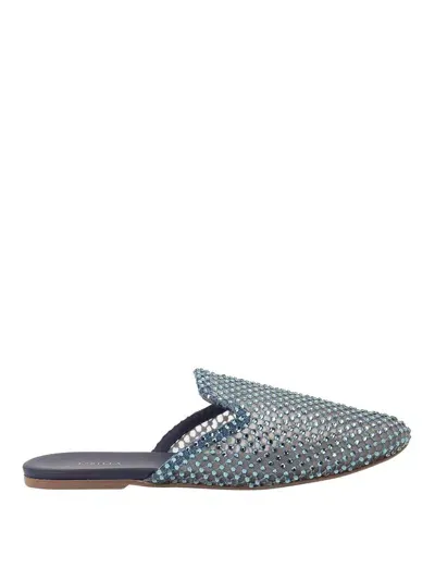 Le Silla Detailed Slippers In Azul