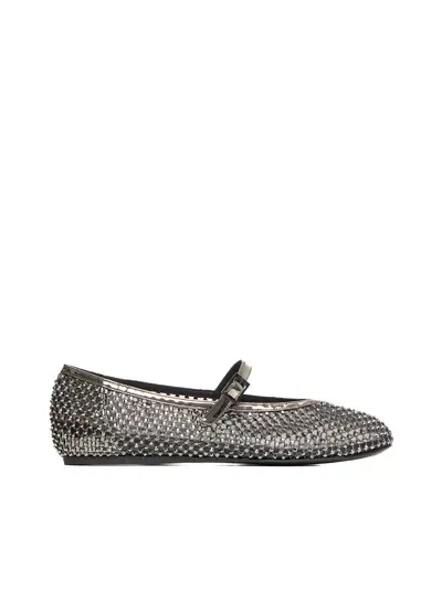 Le Silla Flat Shoes In Schwarz