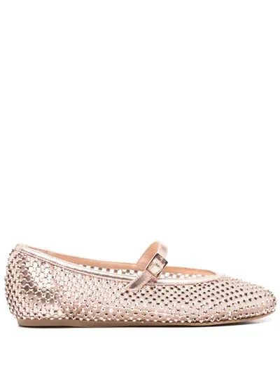 Le Silla Gilda Ballet Flats In Pink