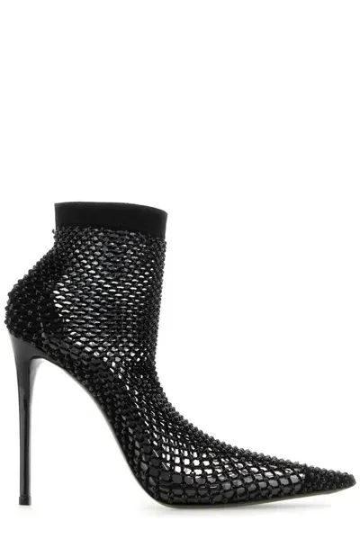 Le Silla Gilda Embellished Pointed In Black