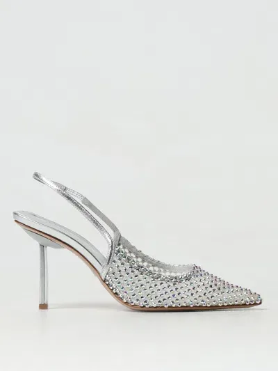 Le Silla Gilda Jewel Fishnet Slingback Pump In Black