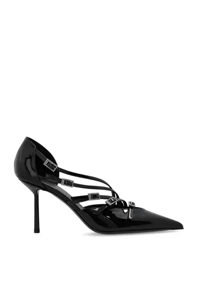 Le Silla Scarlet 100mm Leather Pumps In Schwarz