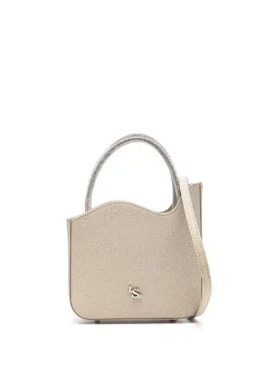 Le Silla Ivy Glitter Tote Bag In Gold