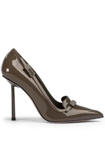 Le Silla Morgana 100mm Pumps In Green