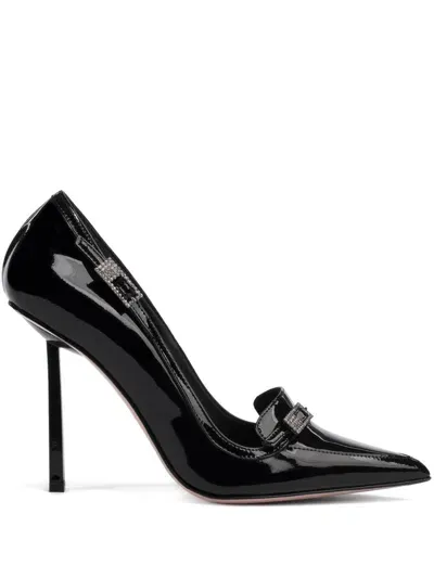 Le Silla Morgana Patent-leather Pumps In Black