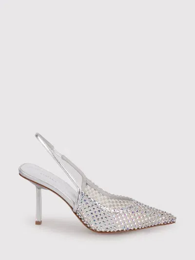 Le Silla Slingback In Silver