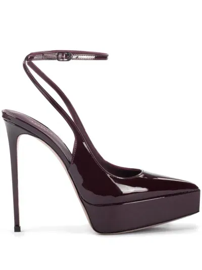 Le Silla Uma 140mm Slingback Pumps In Red