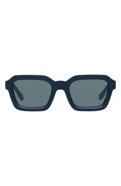 Le Specs Impossible 51mm Square Sunglasses In Blue