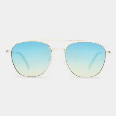 Le Specs Metaphor In Gold Blue Mirror